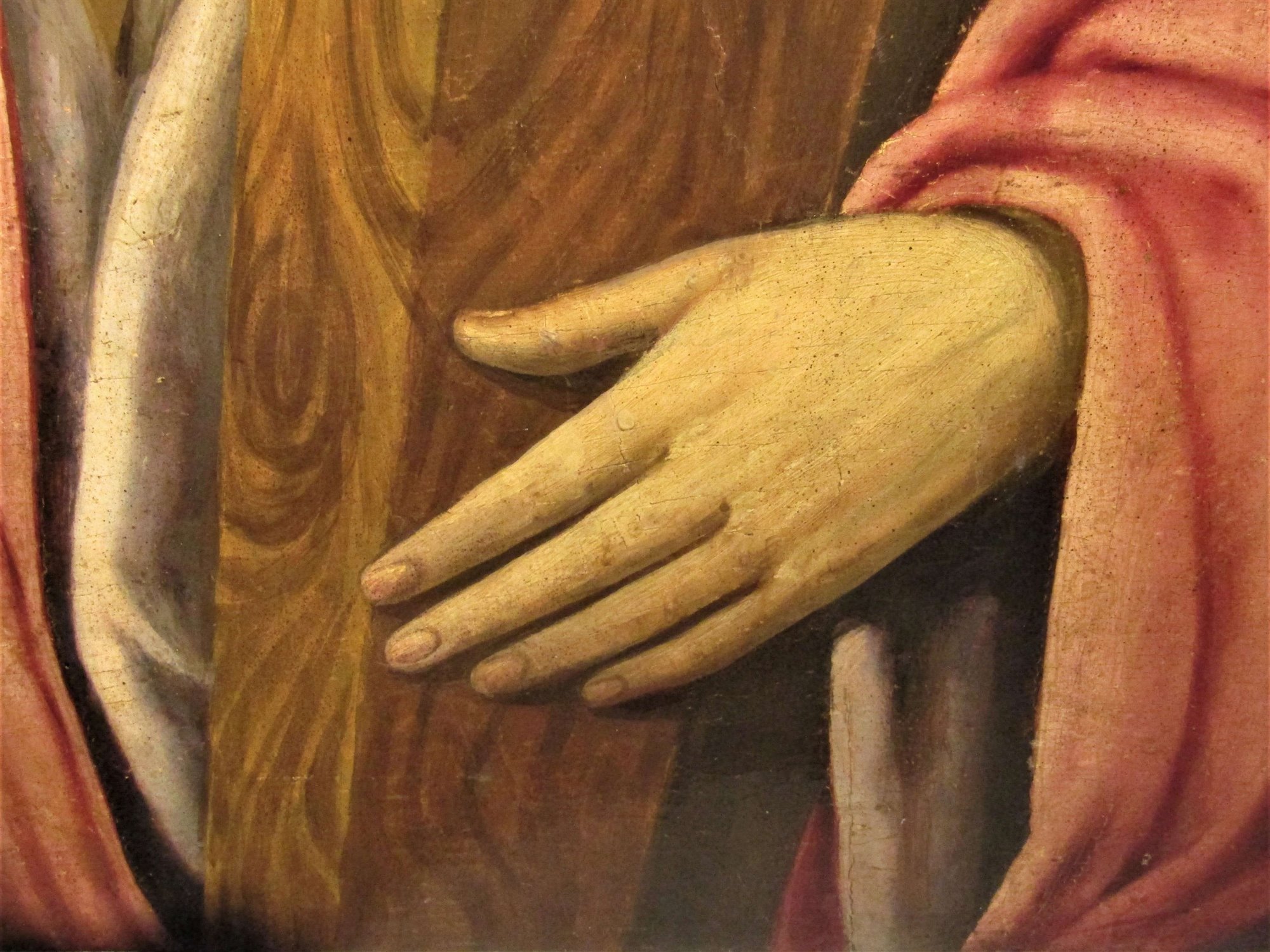 Cristo Portacroce, olio su tavola